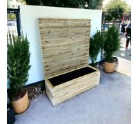 Buttercup Farm Norfolk Planter & Trellis - Wood - L180 x W40 x H180 cm in Brown Buttercup Farm Brown