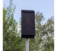 Buttercup Farm Pole Mounted Roost Maternity Single Box - No Pole - Plywood/ceramic - L13 X W26 X H49 Cm