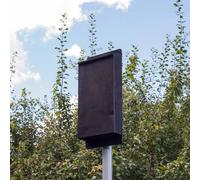 Buttercup Farm Pole Mounted Roost Maternity Single Box With 5M Pole - Plywood/ceramic - L13 X W26 X H49 Cm