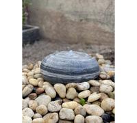 Buttercup Farm Polished Marble Fountain Water Feature With Pump, Light, Reservoir And Grid - 35-45Cm X 20-30Cm H - White/grey