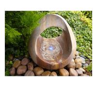 Buttercup Farm Rainbow Babbling Basket Water Feature With Pump, Light, Reservoir And Grid - 45Cm Dia X 48Cm H