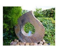 Buttercup Farm Rainbow Babbling Flame Garden Water Feature With Pump, Light, Reservoir And Grid - 45X13X45Cm
