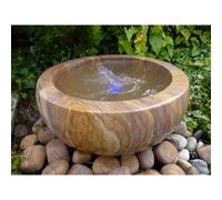 Buttercup Farm Rainbow Babbling Urn Water Feature With Pump, Light, Reservoir And Grid - 50Cm Dia X 25Cm H