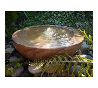 Buttercup Farm Rainbow Sandstone Babbling Bowl Water Feature With Pump, Light, Reservoir And Grid - 45Cm Dia X 12Cm H
