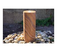 Buttercup Farm Rainbow Sandstone Column Water Feature With Pump, Light, Reservoir And Grid - Dia20Cm X 70Cm H