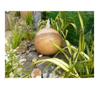 Buttercup Farm Rainbow Sandstone Spheres Water Feature - Drilled Natural Stone Garden Fountain With Pump, Light, Reservoir And Grid - 40Cm Dia