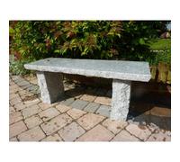 Buttercup Farm Rustic Straight Garden Bench - 100Cm L X 30Cm W - Grey Granite
