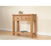 Buttercup Farm Shrewsbury Console Table With 2 Drawers - L35 X W85 X H77 Cm - Oak