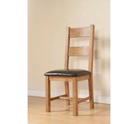 Buttercup Farm Shrewsbury Dining Rustic Chairs - (Pair) Pu - L45 X W53 X H105 Cm