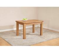 Buttercup Farm Shrewsbury Dining Table With 1 Extension (Extends To 153Cm) - L80 X W120 X H76 Cm - Oak