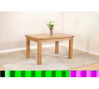 Buttercup Farm Shrewsbury Dining Table With 2 Extensions (Extends To 198Cm) - L90 X W132 X H76 Cm - Oak