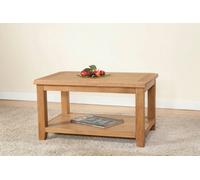 Buttercup Farm Shrewsbury Standard Coffee Table With Shelf - L60 X W90 X H50 Cm - Oak