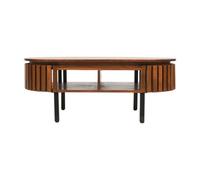 Buttercup Farm Slatted Rectangular Coffee Table - Mango Wood - L55 X W110 X H42 Cm
