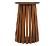 Buttercup Farm Slatted Side Table - Mango Wood - L35 X W35 X H55 Cm