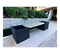 Buttercup Farm Somerset Double Planter Bench (Painted Planter Bench - Choice Of Colours Available) - Pressure Treated Wood - L180 X W40 X H40 Cm