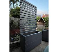 Buttercup Farm Suffolk Planter And Trellis (Pack Of 4) - (Painted Wooden Planter - Choice Of Colours Available) - L150 X W40 X H150 Cm