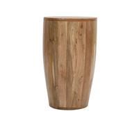 Buttercup Farm Surrey Drum Side Table - Solid Mango Wood - L35 X W35 X H60 Cm