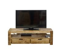 Buttercup Farm Surrey Tv Stand With 2 Drawers - Solid Mango Wood - L40 X W130 X H40 Cm