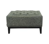 Buttercup Farm Theodore Buttoned Stool - Wood/foam/poly/metal - L61 X W81 X H48 Cm - Forest Green