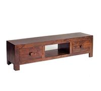 Buttercup Farm Toko Dark Mango Plasma Media Unit - Solid Mango Wood - L40 X W145 X H40 Cm