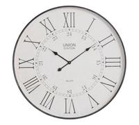 Buttercup Farm Wall Clock - Iron/mdf/glass/paper - L8 X W80 X H80 Cm - Black