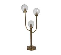 Buttercup Farm Wellesley Three Globe Table Lamp - Iron/glass - L18 X W35 X H82 Cm - Brass