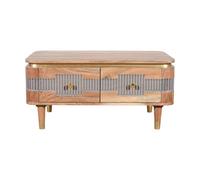 Buttercup Farm Wilton 2 Drawers Coffee Table - Acacia Wood - L50 X W85 X H40 Cm