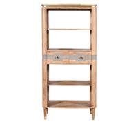Buttercup Farm Wilton 2 Drawers Open Bookcase - Acacia Wood - L40 X W85 X H180 Cm