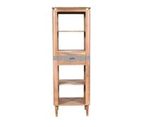 Buttercup Farm Wilton Slim Bookcase With 1 Drawer - Acacia Wood - L40 X W60 X H175 Cm