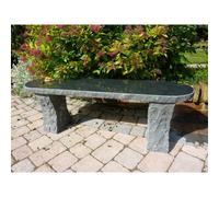 Buttercup Farm Winsor Black Rustic Garden Bench - Bull Nose End - 120 X35 X 42Cm H