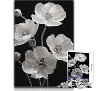 Buttercups Black And White Jigsaws 1000 Pieces for Teenagers Strategic Thinking Learning Game Ideal Meaningful Gift for Any Event Size 38x26cm