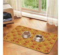 Buttered Bread Pet absorbent leather tablecloth Pet bowl mat suitable for dogs or cats