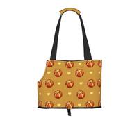 Buttered Bread Printed Portable Foldable pet Shoulder Bag, Suitable for Carrying Small Pets