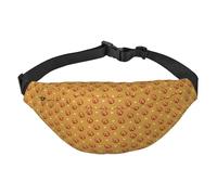 Buttered Bread Waist Bag. Lightweight And Waterproof, Suitable For Travel And Daily Use, Fashionable Design, For Men And Women.