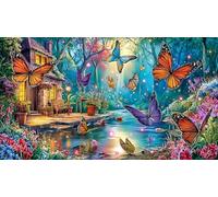 butterflies 1000 Pieces Adult Jigsaws Fun and Challenging Family Game Educational Games Impossible Hard Difficult for Adults and Kids Age 12 Years Up 38x52/1000pcs
