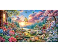 butterflies 1000Pc Adult Jigsaws Puzzle Game Fun Present & Activity for Home Impossible Hard Difficult Educational Game Decompression 38x26/1000pcs