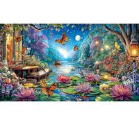 butterflies 1000Pc Adult Jigsaws Puzzle Game Fun Present & Activity for Home Impossible Hard Difficult Educational Game Decompression 38x52/1000pcs