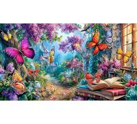 butterflies 1000Pc Adult Jigsaws Puzzle Game Fun Present & Activity for Home Impossible Hard Difficult Educational Game Decompression 70x50/1000pcs