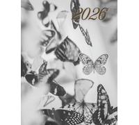 Butterflies 2026 A4 Desktop Diary With Week To Page: Weekly Organiser For Business or Home