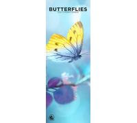 Butterflies 2026 Wall Calendar, 12-Month Slim Format, Made in England