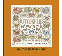 Butterflies: A Cozy Butterflies and Blooms Coloring Book: Easy and Bold Square Designs for Stress Relief, Mindfulness, and Alcohol Markers