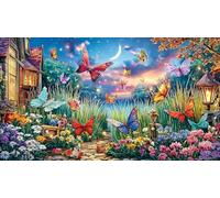 butterflies Adult Jigsaws 1000 Pieces Challenging Puzzles Educational Games Beautiful Decoration Puzzle for Wall Decoration and Gifts 38x26/1000pcs
