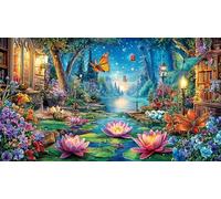 butterflies Adult Jigsaws 1000Pc Educational Game Decompression Fun Present & Activity for Home for Adults and Kids Age 12 Years + Beautiful Decoration Puzzle 38x52/1000pcs