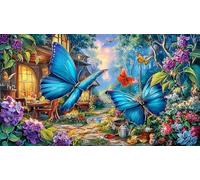 butterflies Adult Jigsaws Puzzle 1000 Pieces Recycled Paper Educational Game Challenge for Wall Decoration and Gifts Beautiful Decoration Puzzle 38x52/1000pcs