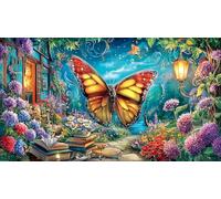 butterflies Adult Jigsaws Puzzle 1000 Pieces Recycled Paper Educational Game Challenge for Wall Decoration and Gifts Beautiful Decoration Puzzle 38x26/1000pcs