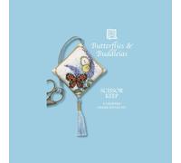 Butterflies and Buddleia Scissor Keep - Cross Stitch Kit
