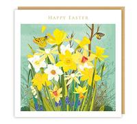 Butterflies and Daffodils Happy Easter Cards - Pack of 5 Traditional Cards
