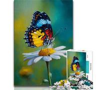 Butterflies And Daisies 1000 Piece Jigsaw Puzzle for Adults Teens,Staycation Kill Time Every Piece Is Unique - Challenging Family Fun Game (50x75cm)