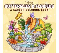 Butterflies and Flowers: Coloring Book for Adults and Teens Featuring Relaxing Butterfly and Flower Garden Scenes (Cute & Easy Coloring)