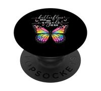 Butterflies Appear When Angels Are Near Colorful Butterfly PopSockets Adhesive PopGrip